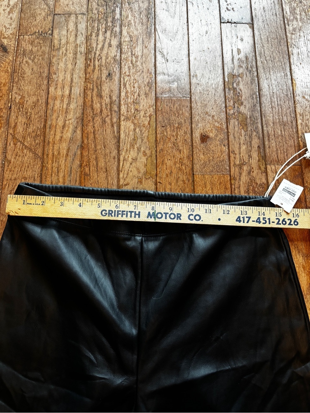 NWT Fitfteen Twenty faux leather button hem pants-L - Picture 6 of 9